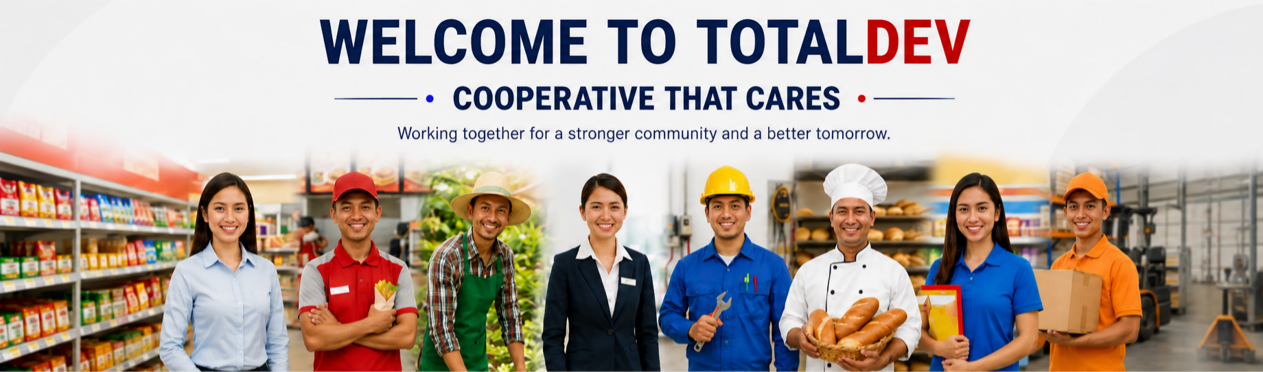 Welcome banner